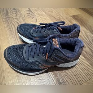 Saucony Blue and Orange Athletic Sneakers